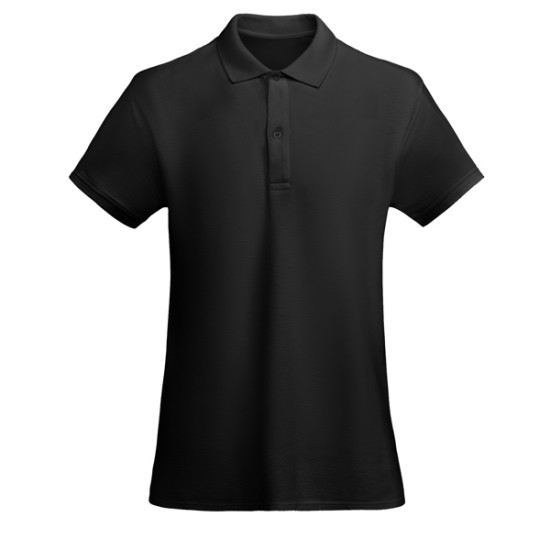 Sieviešu melns polo krekls Princess Prince - Apģērbs reklāmai Sieviešu melns polo krekls Princess T-krekls | Polo Roly