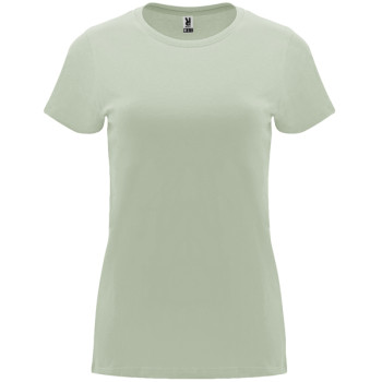 Sieviešu piparmētru krāsas T-krekls Capri