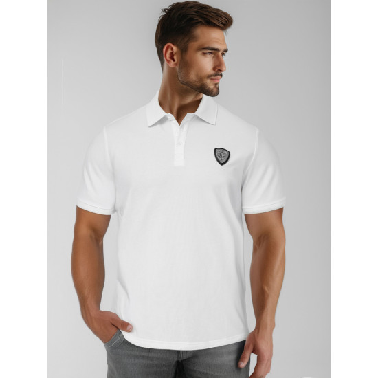Vīriešu balts polo krekls Sharp NB/MT3121Z - T-krekls Vīriešu balts polo krekls Sharp POLO T-krekls