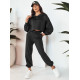 Women's black tracksuit Bistan AY1013 - For women Women's black tracksuit Bistan Women's suits
