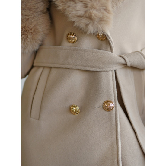 Sieviešu brūns mētelis Classy Sieviešu jakas