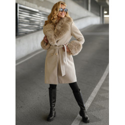 Sieviešu brūns mētelis Classy Sieviešu brūns mētelis Classy