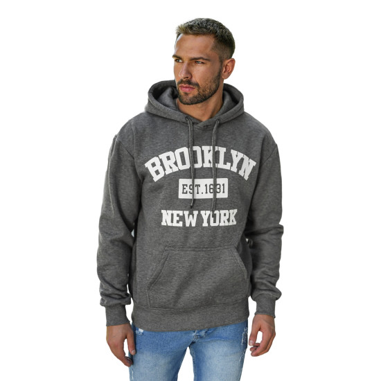 Vīriešu pelēks džemperis Brooklyn Vīriešu džemperi| Džemperi tiešsaistē