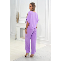 Sieviešu gaiši violets komplekts Folk Sieviešu gaiši violets komplekts Folk