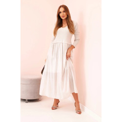 Sieviešu gaiši brūna gara kleita Lumin Sieviešu gaiši brūna gara kleita Lumin