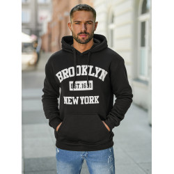 Vīriešu melns džemperis Brooklyn Vīriešu melns džemperis Brooklyn