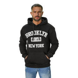 Vīriešu melns džemperis Brooklyn Vīriešu melns džemperis Brooklyn