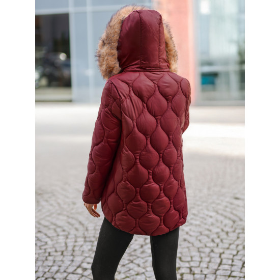 Sieviešu bordo krāsas jaka Mona Sieviešu jakas