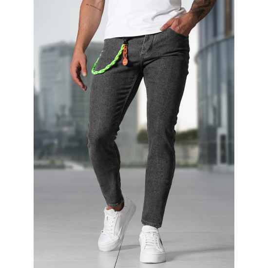 Men's dark grey jeans Aldan NB/MP0191G - Trousers Men's dark grey jeans Aldan Jeans and Joggers