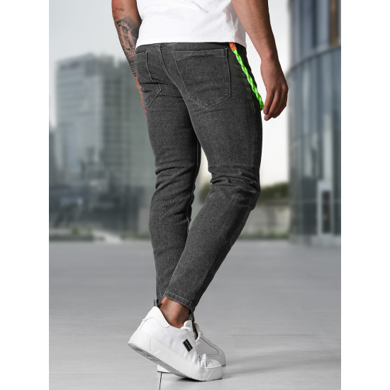 Men's dark grey jeans Aldan NB/MP0191G - Trousers Men's dark grey jeans Aldan Jeans and Joggers