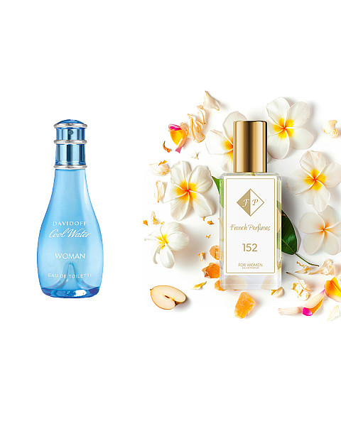 No152 smaržas, ko iedvesmoja Davidoff - Cool Water Woman 33 ml EDP