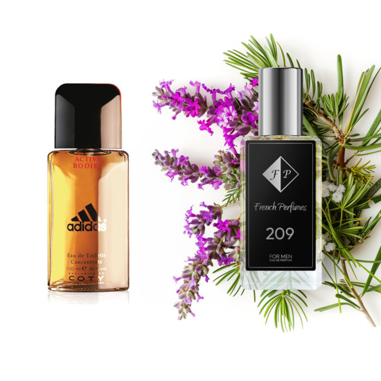 No209 smaržas, ko iedvesmojis Adidas - Active Bodies 60 ml EDP FP209-60 - Franču smaržas No209 smaržas, ko iedvesmojis Adidas - Active Bodies 60 ml EDP FP Vīrieši French Perfumes