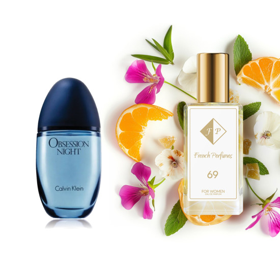 No69 smaržas, ko iedvesmojis Calvin Klein - Obsession Night 104 ml EDP FP69-104 - Franču smaržas No69 smaržas, ko iedvesmojis Calvin Klein - Obsession Night 104 ml EDP FP sievietēm French Perfumes
