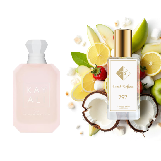 No797 smaržas, ko iedvesmoja Kayali - Yum Boujee Marshmallow 81 60 ml FP797-60 - Franču smaržas No797 smaržas, ko iedvesmoja Kayali - Yum Boujee Marshmallow 81 60 ml FP sievietēm French Perfumes