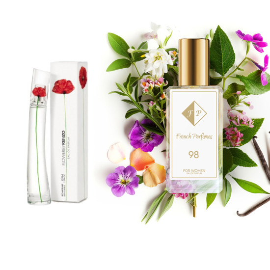 Nr98 smaržas, ko iedvesmojis Kenzo - Flower By Kenzo 2 ml EDP FP98-2 - Franču smaržas Nr98 smaržas, ko iedvesmojis Kenzo - Flower By Kenzo 2 ml EDP FP sievietēm French Perfumes