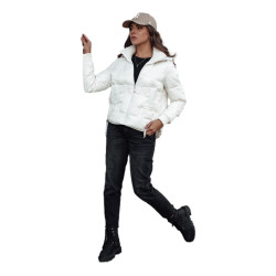 Sieviešu balta ziemas jaka Warm Sieviešu balta ziemas jaka Warm