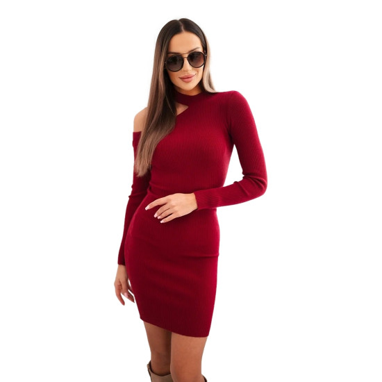 Sieviešu bordo krāsas kleita Linda ZS3039 - Sievietēm Sieviešu bordo krāsas kleita Linda Kleitas un tunikas