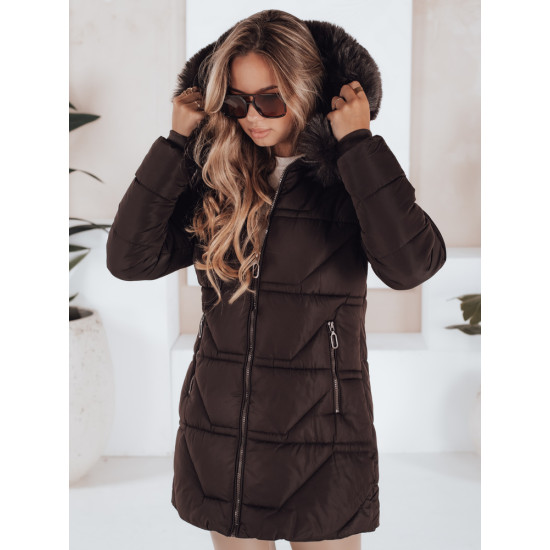 Sieviešu stepēta brūna jaka Venit Jakas