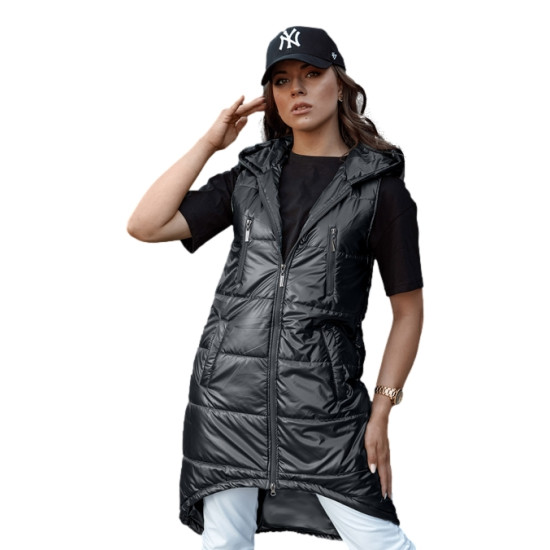 Sieviešu melna garā veste Meris Sieviešu vestes