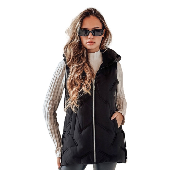 Sieviešu melnā veste Komplekts Jakas