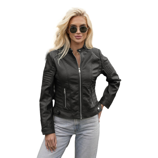 Women's black leather jacket Jener Women's jackets