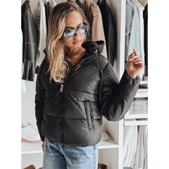 Sieviešu melna ziemas jaka Glam Jakas