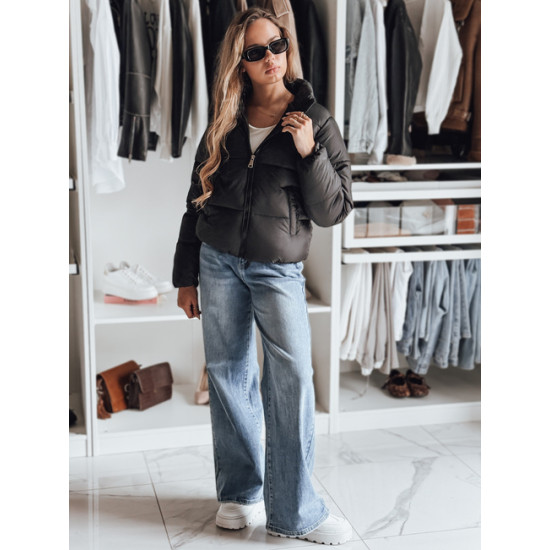 Sieviešu melna ziemas jaka Glam Jakas