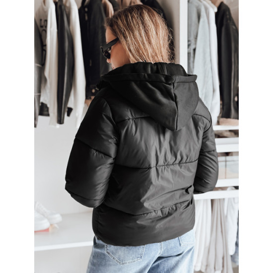 Sieviešu melna ziemas jaka Glam Jakas