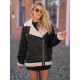 Sieviešu melna ziemas jaka Rose Sieviešu jakas