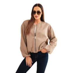 Sieviešu gaiši brūna jaka Skaiv