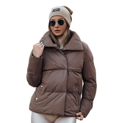 Sieviešu ziemas jaka brūnā krāsā Lari