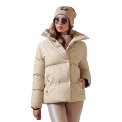 Sieviešu gaiši brūna ziemas jaka Lari