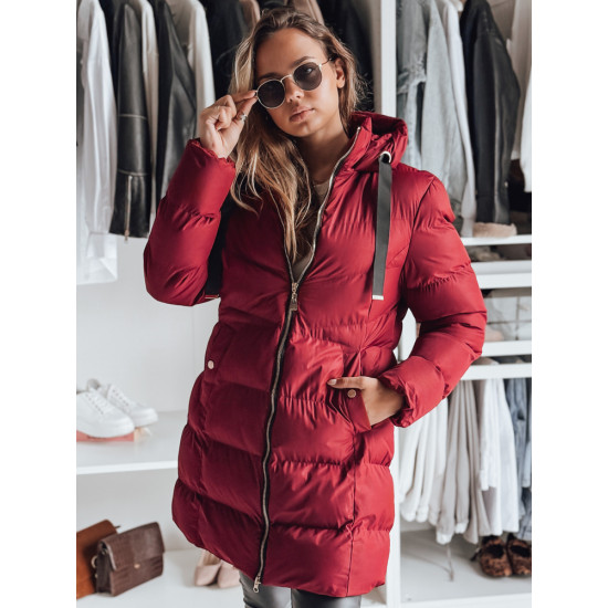 Sieviešu bordo krāsas ziemas jaka Gabriel Jakas