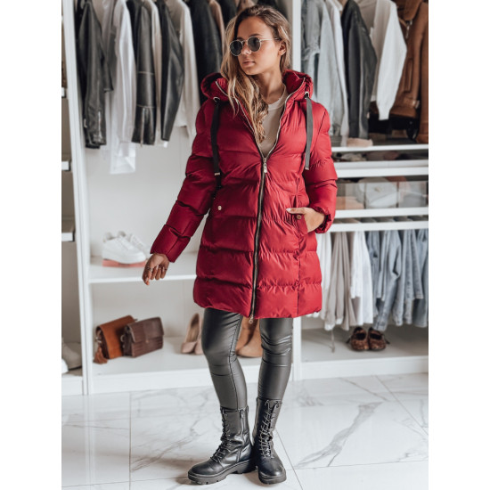 Sieviešu bordo krāsas ziemas jaka Gabriel Jakas