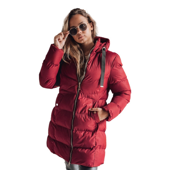 Sieviešu bordo krāsas ziemas jaka Gabriel Jakas