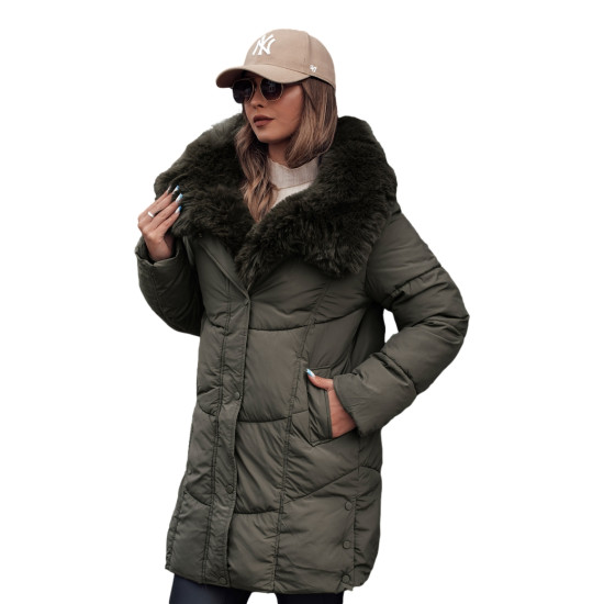 Sieviešu haki krāsas ziemas jaka Niki Sieviešu jakas