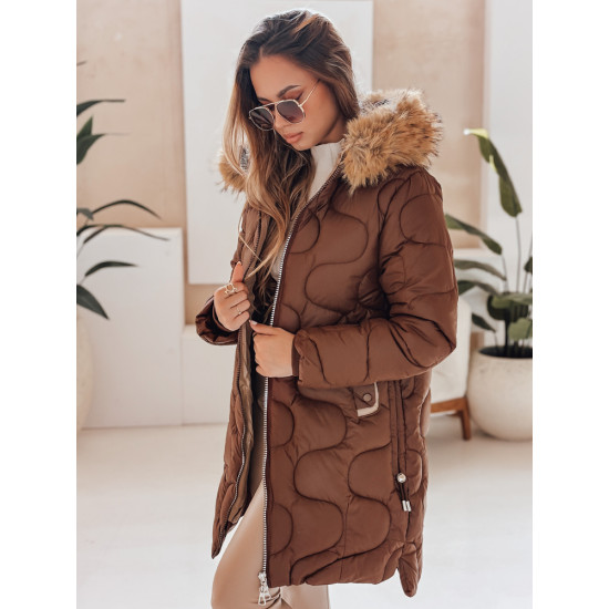 Sieviešu brūna ziemas jaka Virel Sieviešu jakas