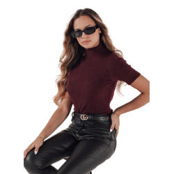 Sieviešu bordo džemperis Bela