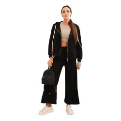Sieviešu melns brīvā laika kostīms Jener