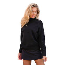 Sieviešu melns džemperis Bert Sieviešu melns džemperis Bert