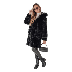 Sieviešu melns mētelis Modi