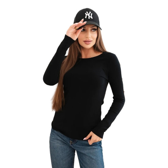 Sieviešu melns džemperis Renat Sieviešu džemperi