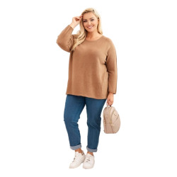 Sieviešu brūns džemperis Minos Sieviešu brūns džemperis Minos