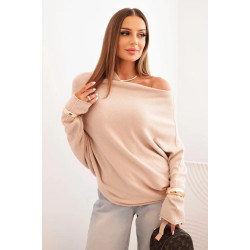 Sieviešu brūns džemperis Anit Sieviešu brūns džemperis Anit