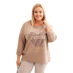 Sieviešu brūns džemperis Adore Sieviešu brūns džemperis Adore