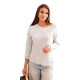 Jasnoszary sweter damski Romil