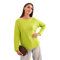 Sieviešu gaiši zaļš džemperis Romil Sieviešu gaiši zaļš džemperis Romil