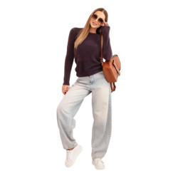 Sieviešu tumši brūns džemperis Luxor Sieviešu tumši brūns džemperis Luxor