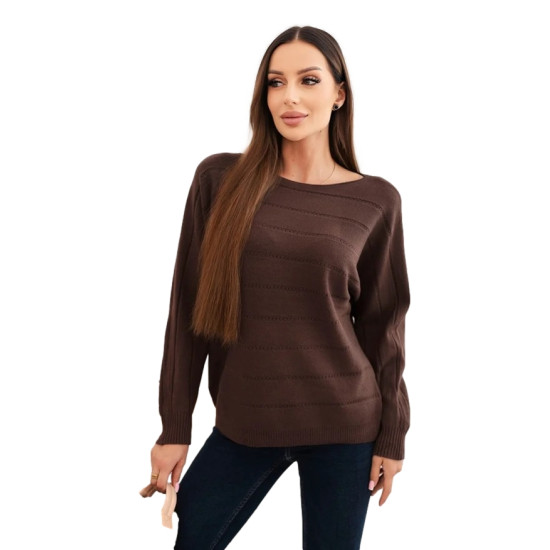 Sieviešu tumši brūns džemperis Dora Sieviešu džemperi