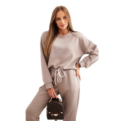 Sieviešu tumši brūns komplekts Ring Sieviešu tumši brūns komplekts Ring